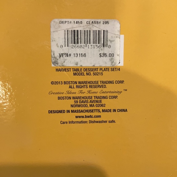 COPY - Harvest Table dessert plates, set of 4 - Picture 4 of 4